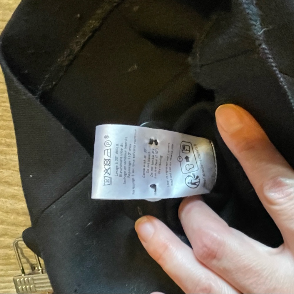 Sézane Dan Trousers | Hemmed Black Wool Blend Wide Leg Pants | Size 40 (US 8) - Picture 6 of 9